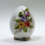 Jajko ceramiczne małe z kolorowymi kwiatuszkami JM034